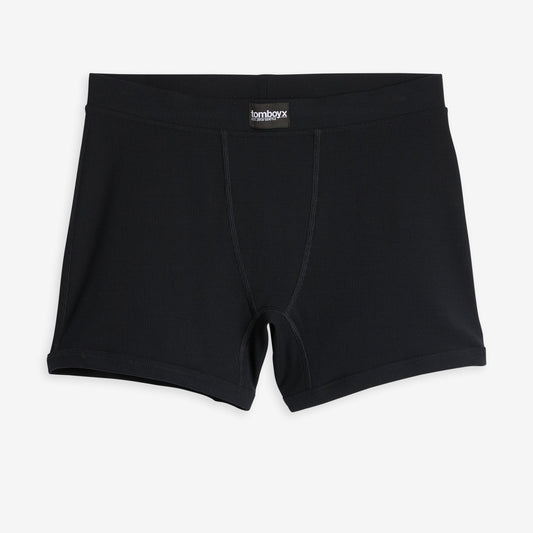TomboyX Bamboo Rib 4.5" Trunks - Black