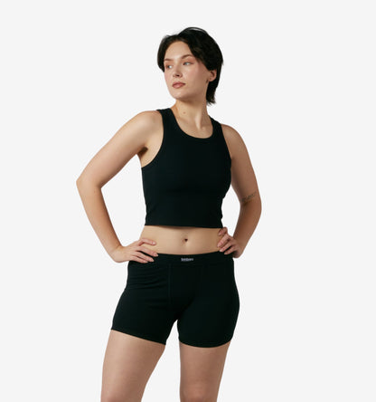 TomboyX Bamboo Rib 4.5" Trunks - Black