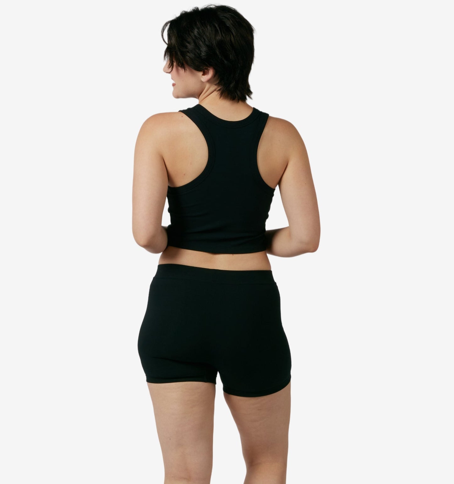 TomboyX Bamboo Rib 4.5" Trunks - Black
