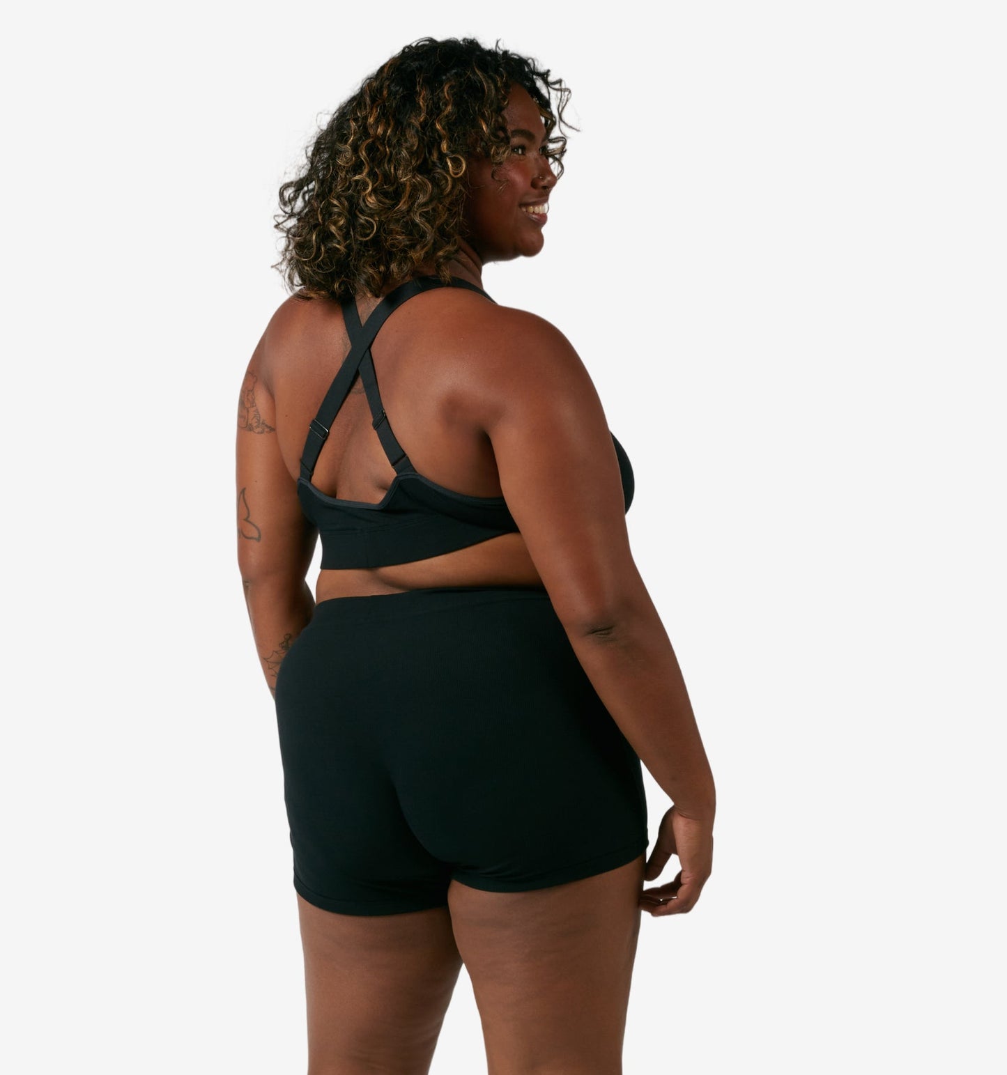 TomboyX Bamboo Rib 4.5" Trunks - Black