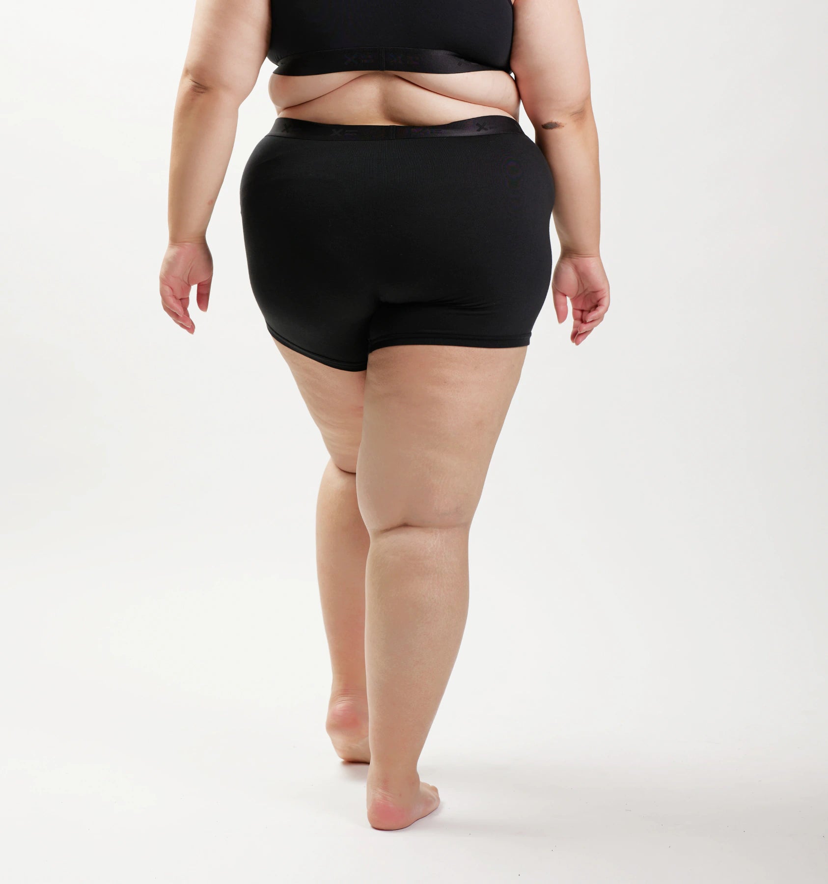 TomboyX 4.5" Inseam Trunk Underwear for Any Body, X= Black