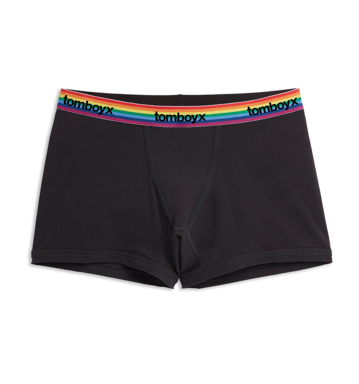 TomboyX 4.5" Trunks - Black Rainbow Logo