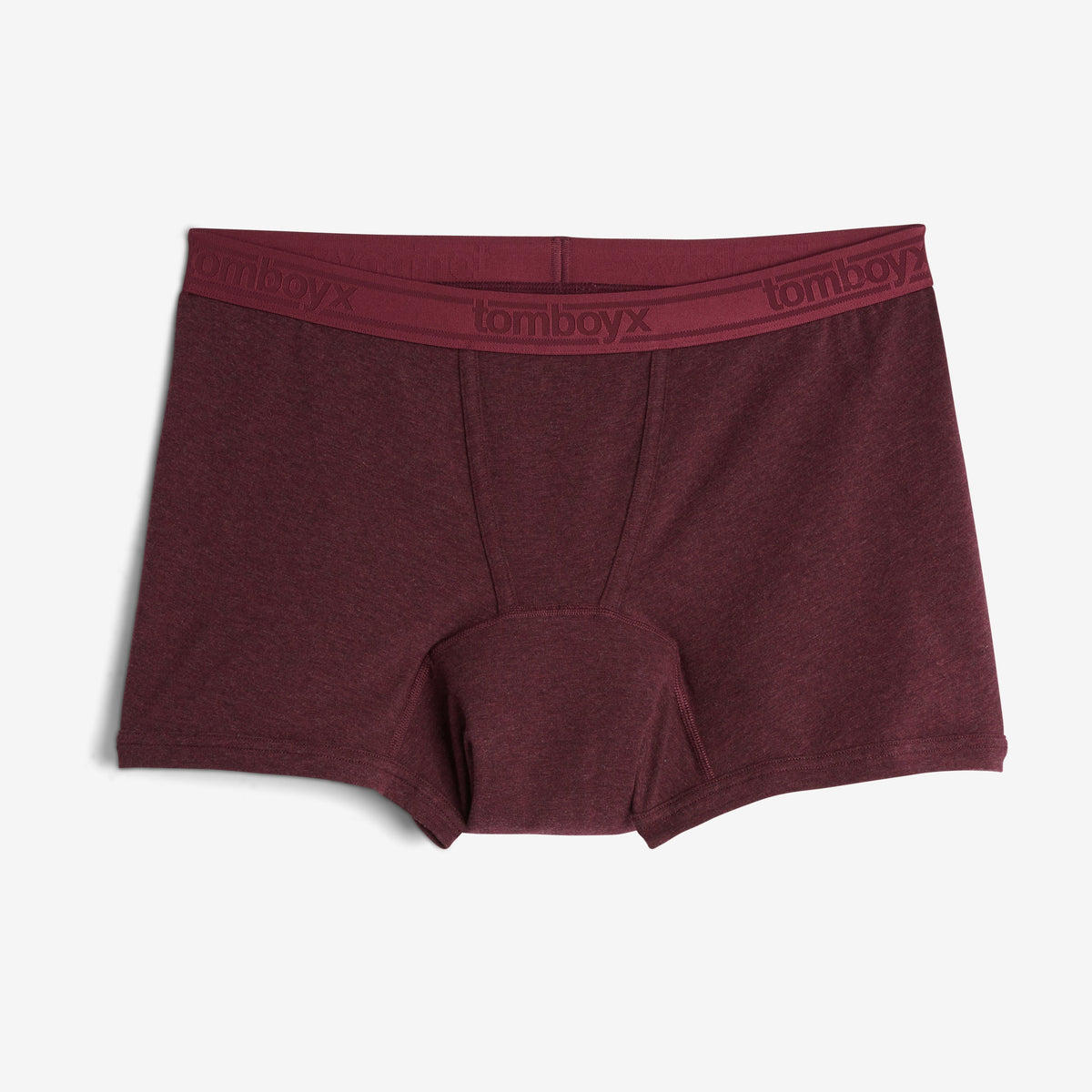 TomboyX First Line Period 4.5" Trunks - Black Cherry Heather