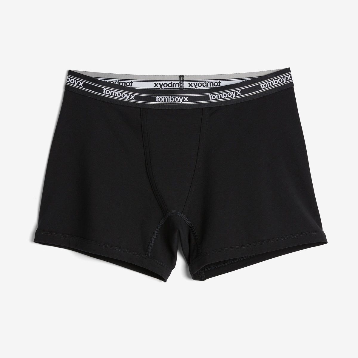 TomboyX 4.5" Trunks - Black Retro Logo