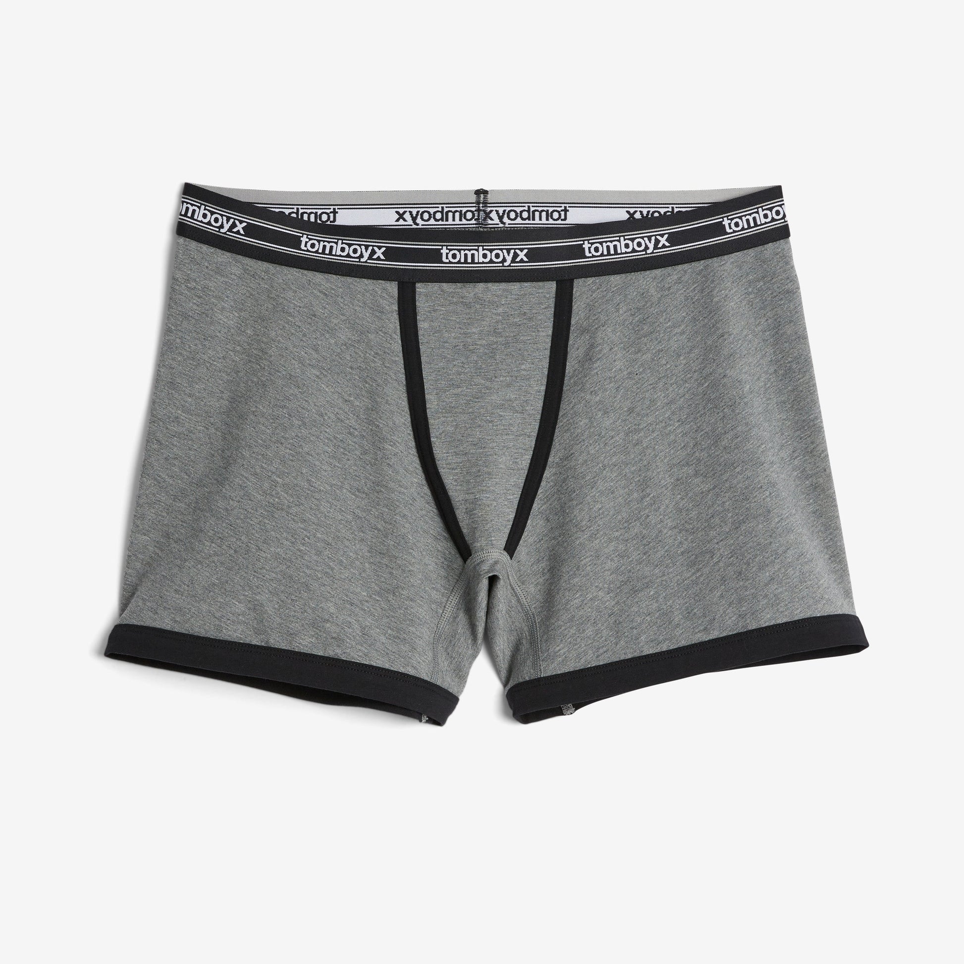 TomboyX 4.5" Trunks - Charcoal Retro Logo