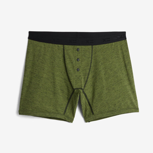 TomboyX 6" Fly Boxer Briefs - Forest Heather