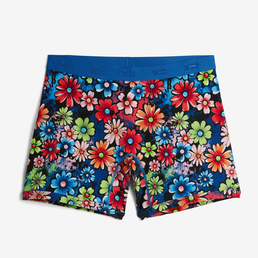 TomboyX 6" No Fly Boxer Briefs - Gay Bouquet