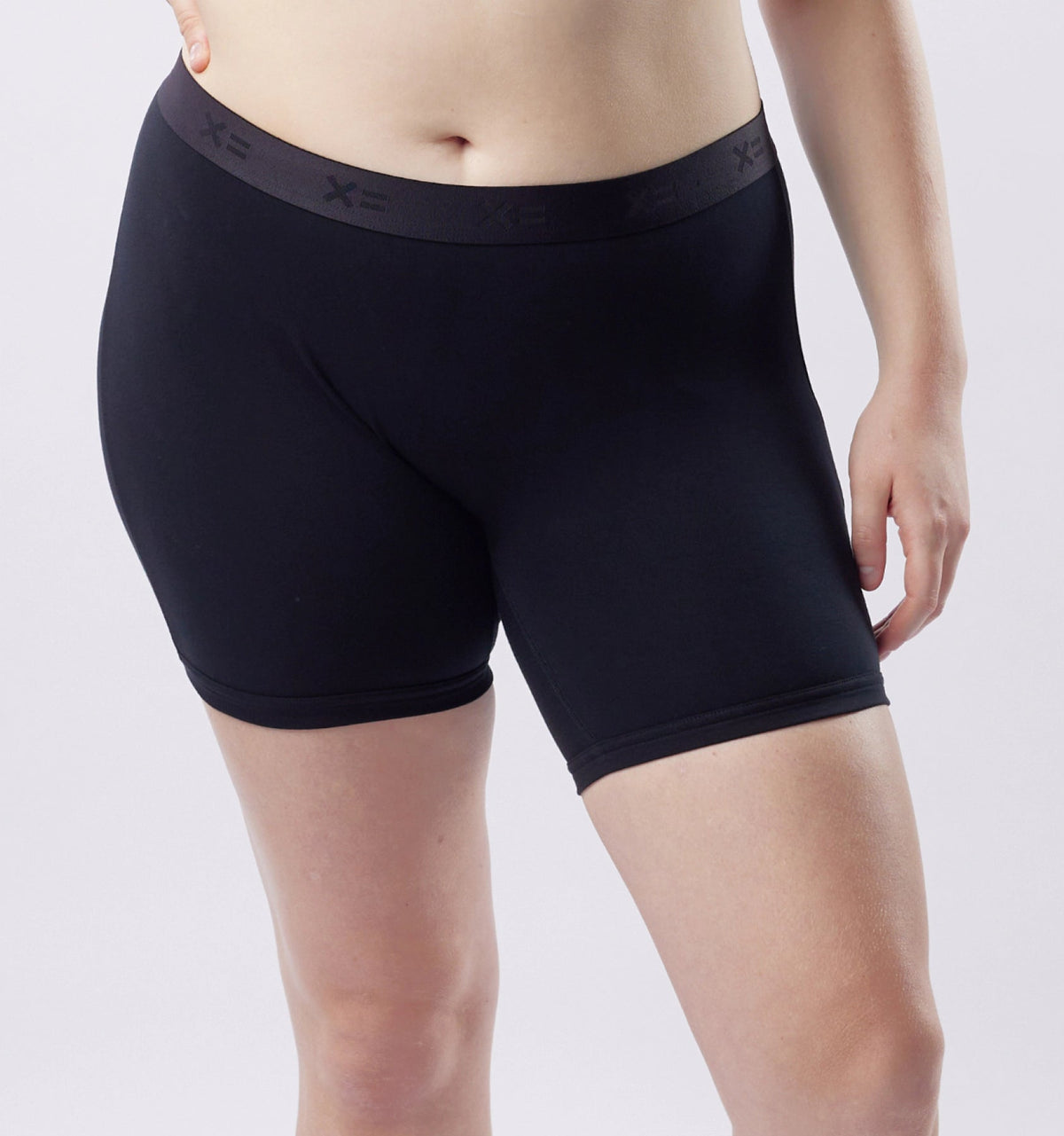 TomboyX 6" No Fly Boxer Briefs - X= Black