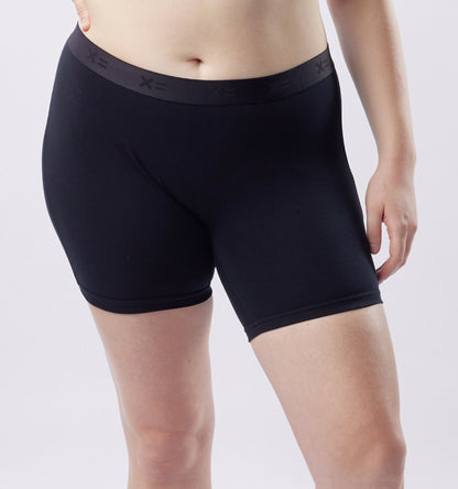 TomboyX 6" No Fly Boxer Briefs - X= Black