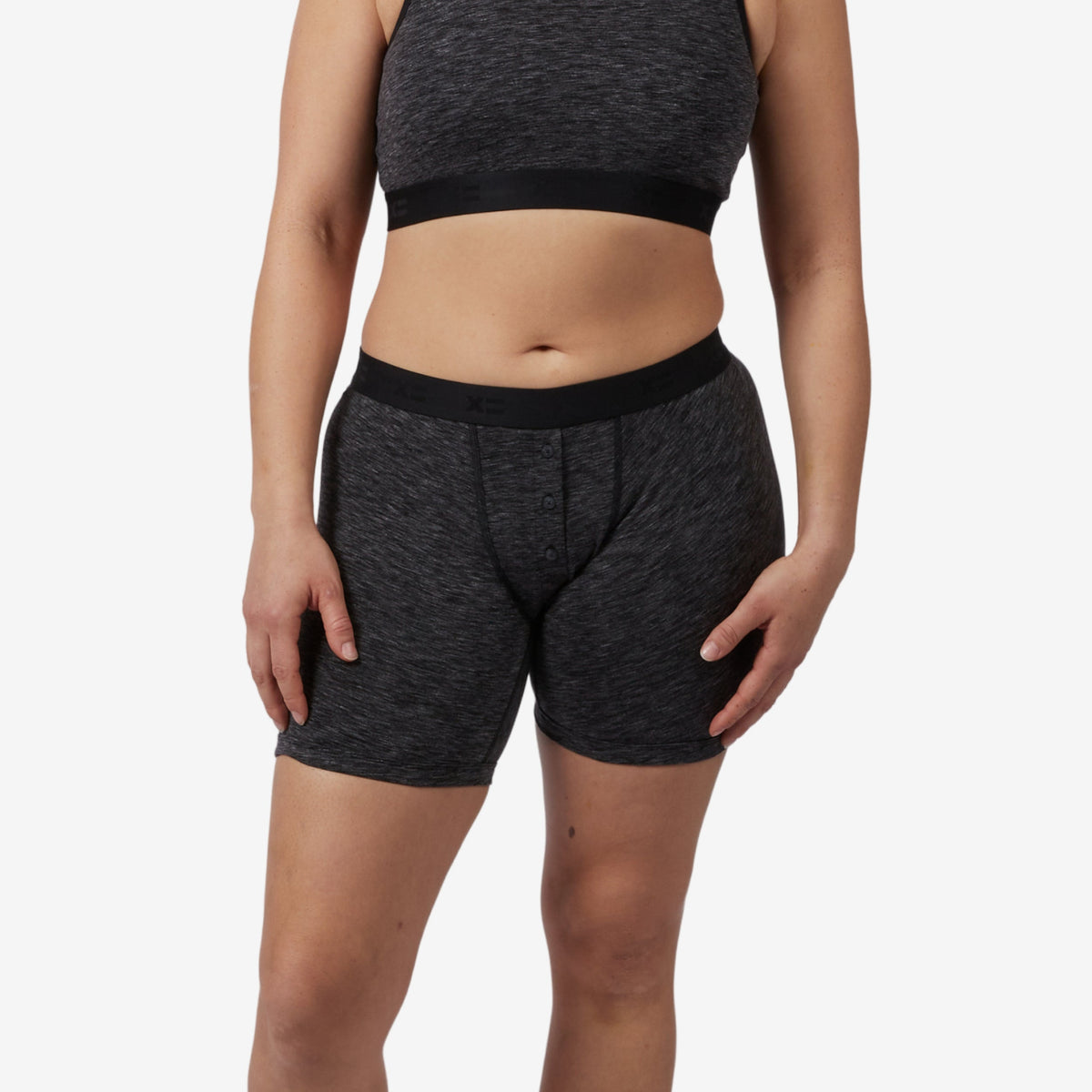 TomboyX 6" Fly Boxer Briefs - Meteor Gray Heather