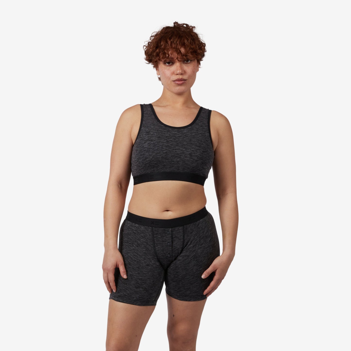 TomboyX 6" Fly Boxer Briefs - Meteor Gray Heather