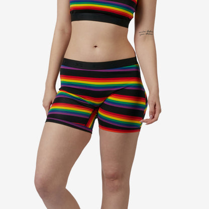 TomboyX 6" No Fly Boxer Briefs - Stripe Unbound