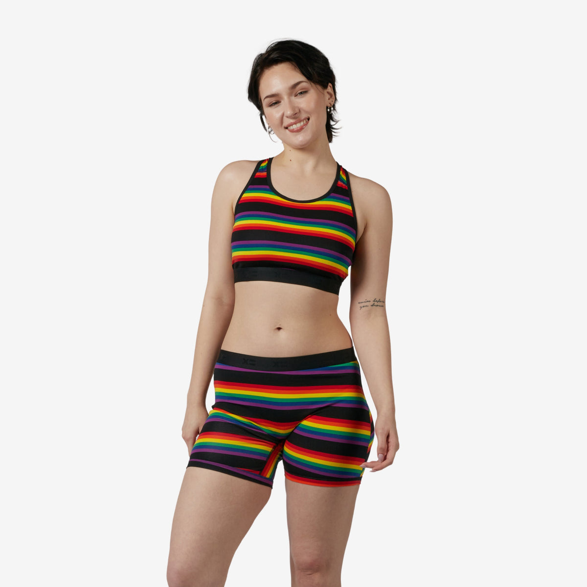 TomboyX 6" No Fly Boxer Briefs - Stripe Unbound