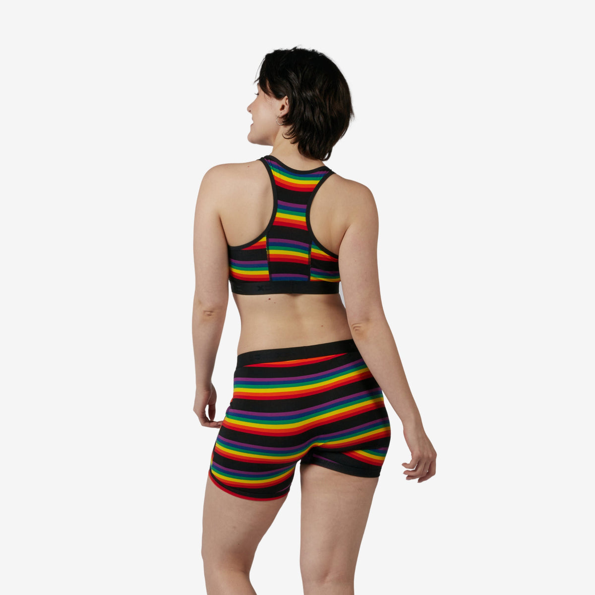 TomboyX 6" No Fly Boxer Briefs - Stripe Unbound