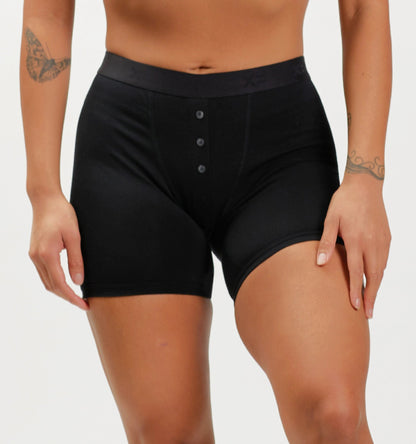 TomboyX 6" Fly Boxer Briefs - X= Black
