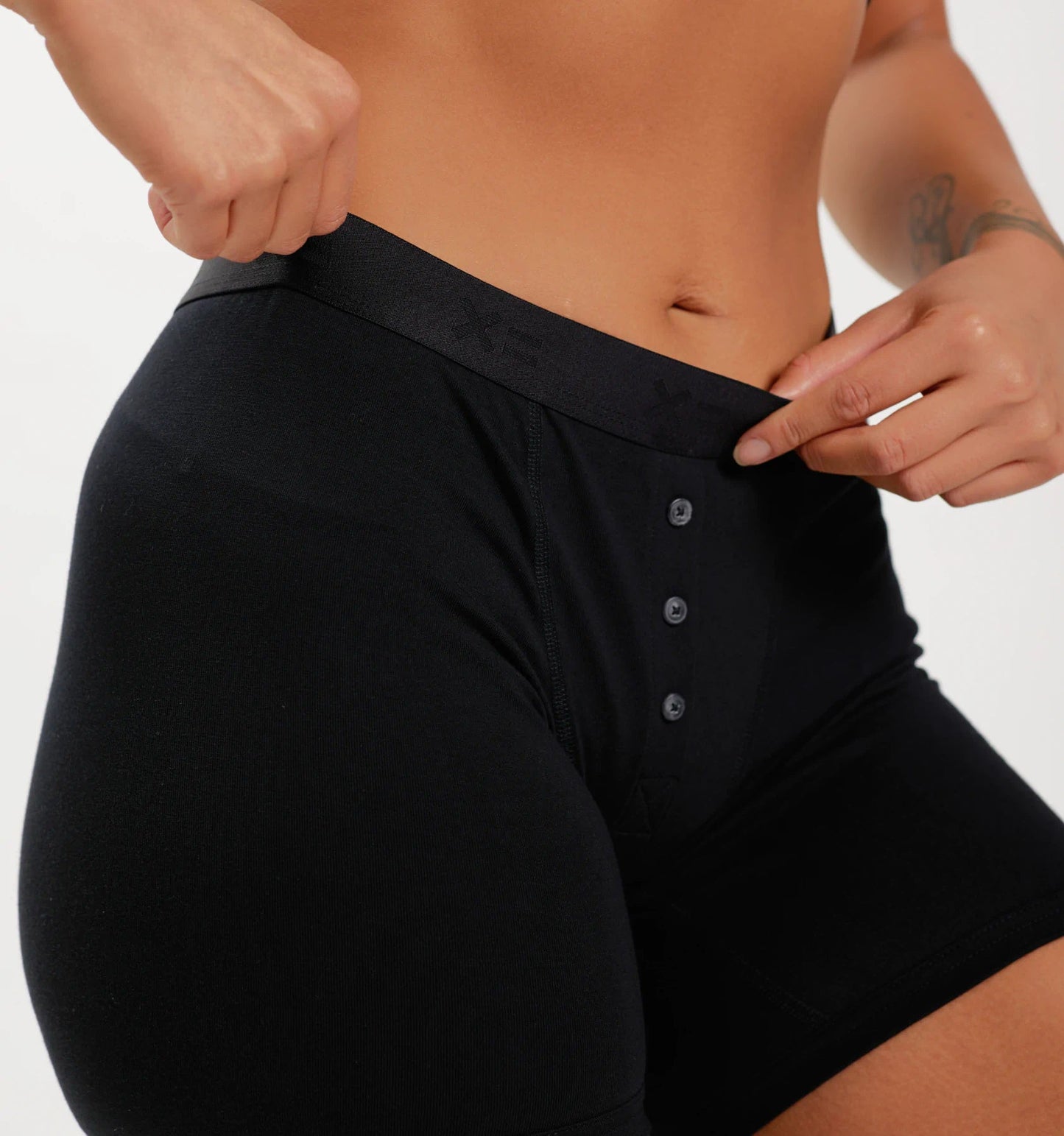 TomboyX 6" Fly Boxer Briefs - X= Black