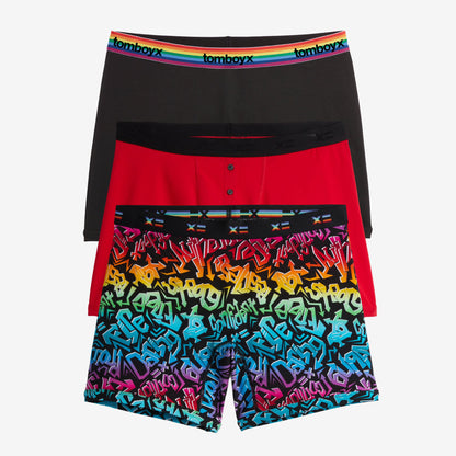 TomboyX 6" Boxer Briefs 3-Pack - Tagged And True