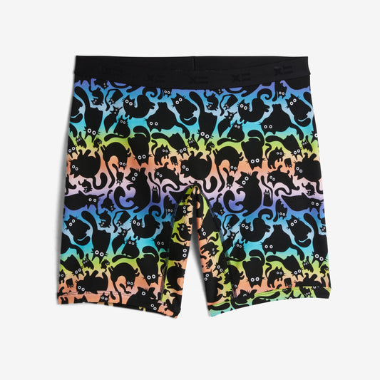 TomboyX 9" Boxer Briefs - Purrfect Rainbow