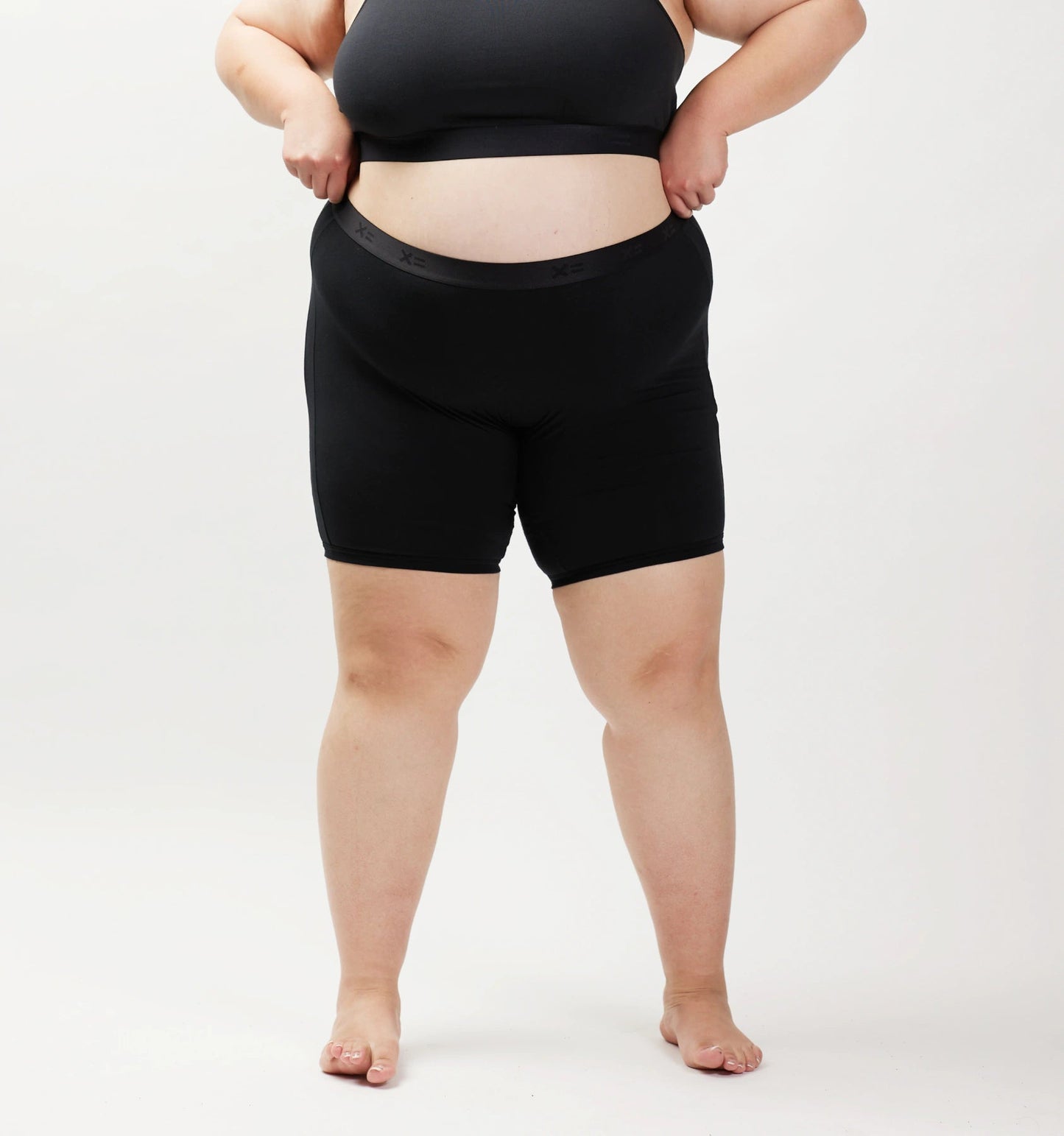 TomboyX 9" Boxer Briefs - Black X= Rainbow