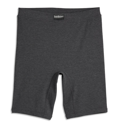 TomboyX Bamboo Rib 9" Boxer Briefs - Heather Gray