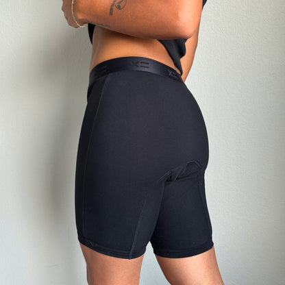 TomboyX First Line Period 9" Boxer Briefs - X= Black