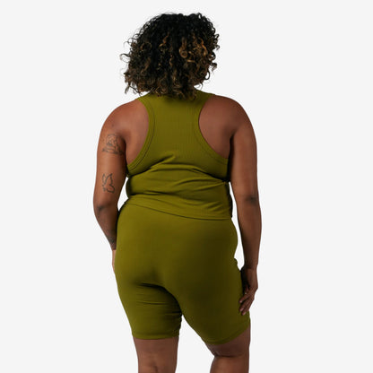 TomboyX Bamboo Rib 9" Boxer Briefs - Avocado