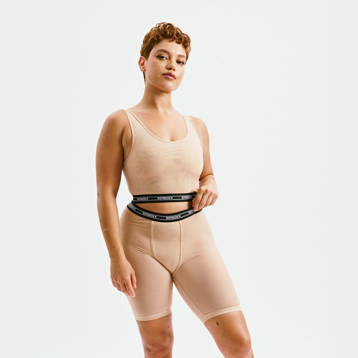 TomboyX Powermesh 9" Boxer Briefs - Chai