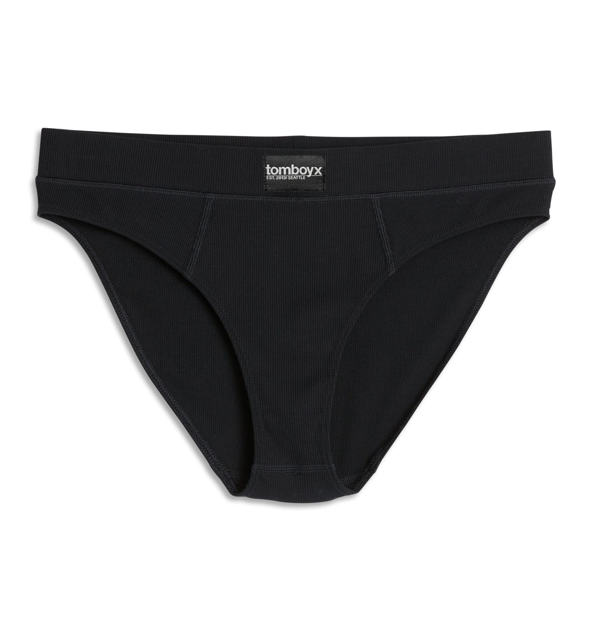 TomboyX Bamboo Rib Cheeky - Black
