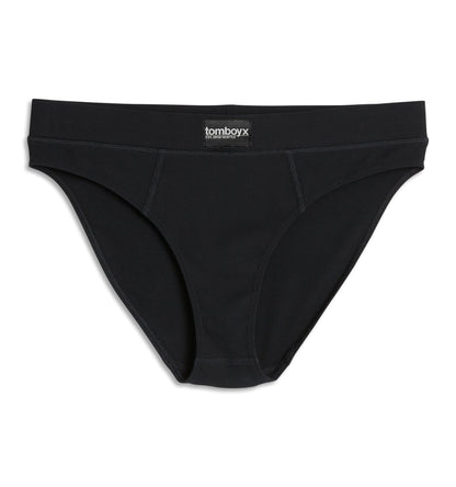 TomboyX Bamboo Rib Cheeky - Black