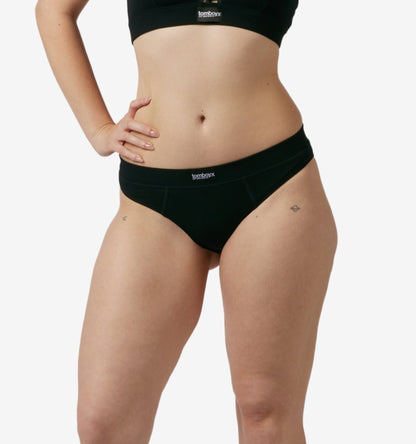 TomboyX Bamboo Rib Cheeky - Black