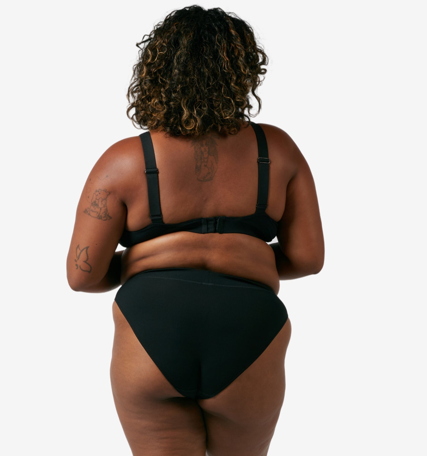 TomboyX Bamboo Rib Cheeky - Black