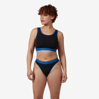 TomboyX Thong - TENCEL Modal Ink Blue Edge