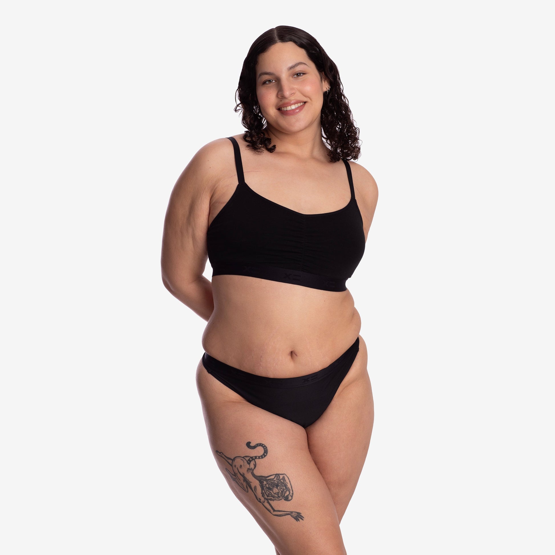 TomboyX SmoothTuck Tucking Thong - Black