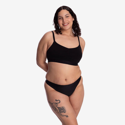 TomboyX SmoothTuck Tucking Thong - Black