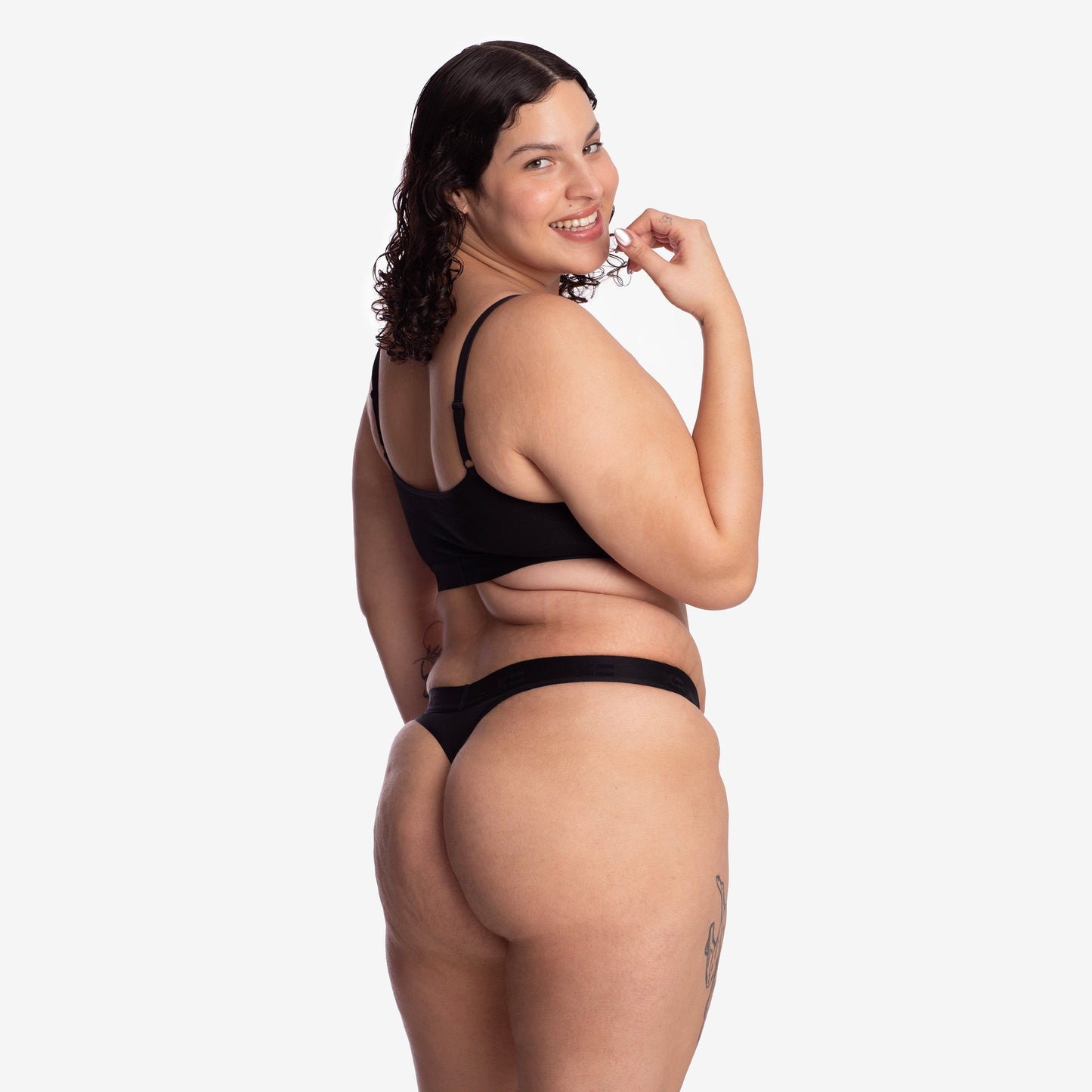 TomboyX SmoothTuck Tucking Thong - Black