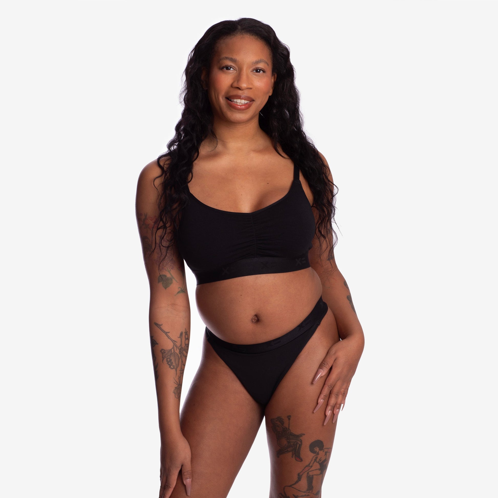 TomboyX SmoothTuck Tucking Thong - Black