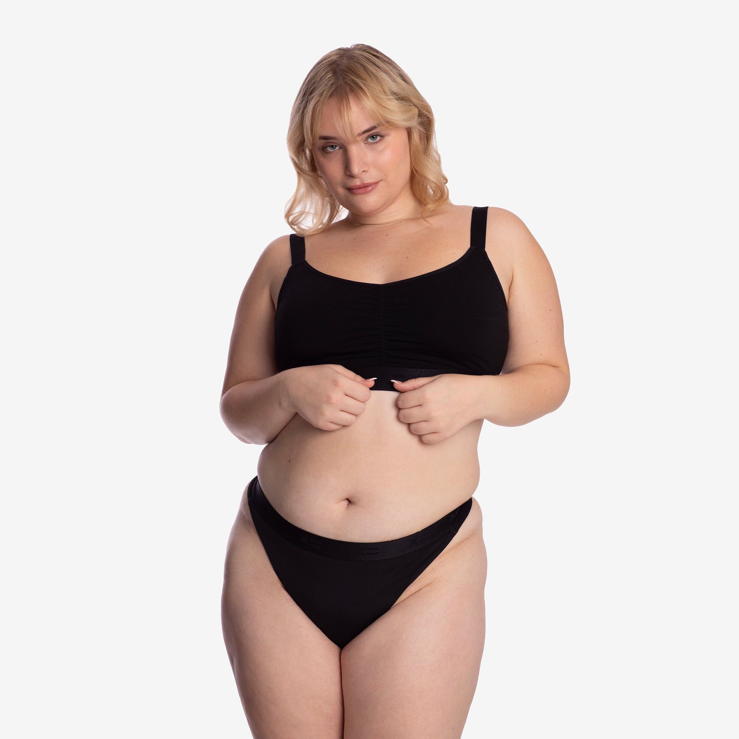 TomboyX SmoothTuck Tucking Thong - Black Rainbow