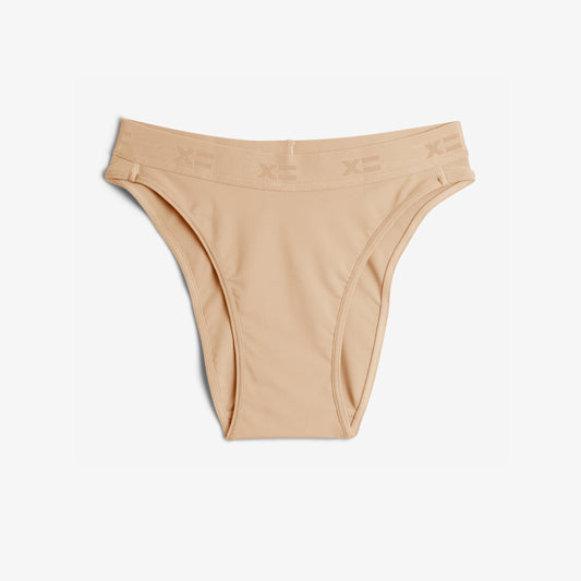 TomboyX SmoothTuck Tucking Hi Leg Bikini - Chai