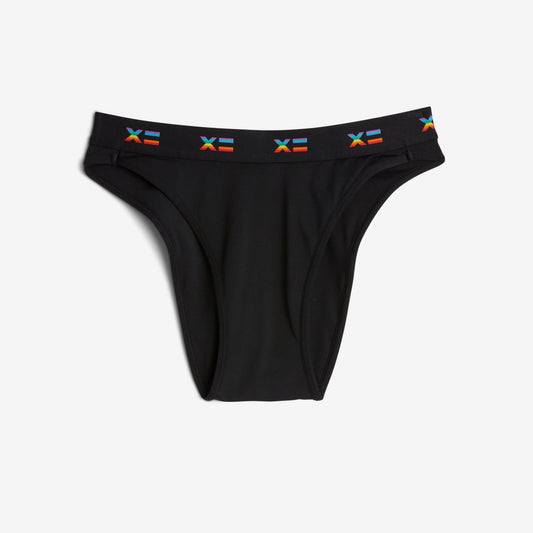 TomboyX SmoothTuck Tucking Hi Leg Bikini - Rainbow X=
