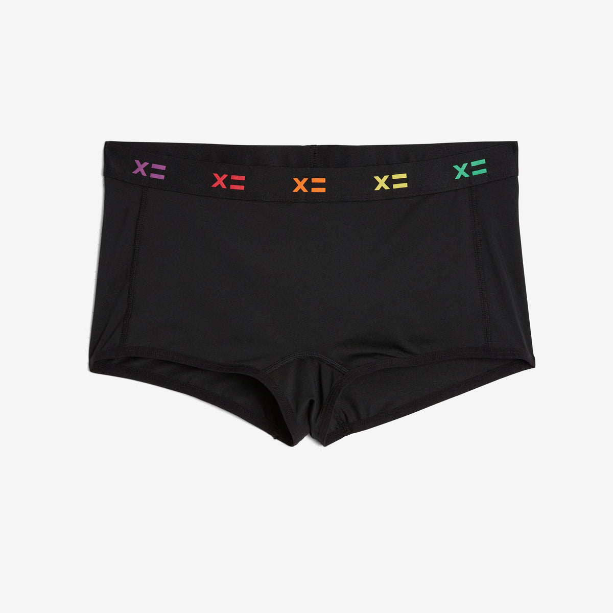 TomboyX SmoothTuck Tucking Boy Short - Black Rainbow