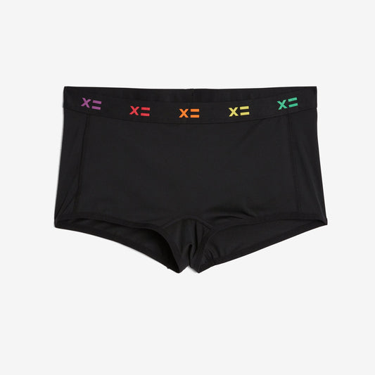 TomboyX SmoothTuck Tucking Boy Short - Black Rainbow