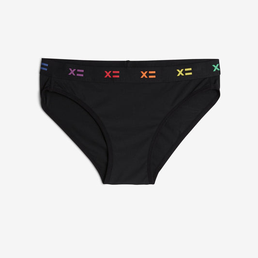 TomboyX SmoothTuck Tucking Bikini - Black Rainbow