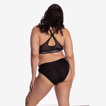 TomboyX SmoothTuck Tucking Bikini - Black Rainbow