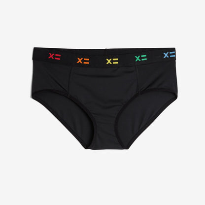TomboyX SmoothTuck Tucking Hipster - Black Rainbow