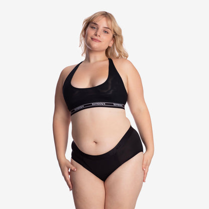 TomboyX SmoothTuck Tucking Hipster - Black Rainbow