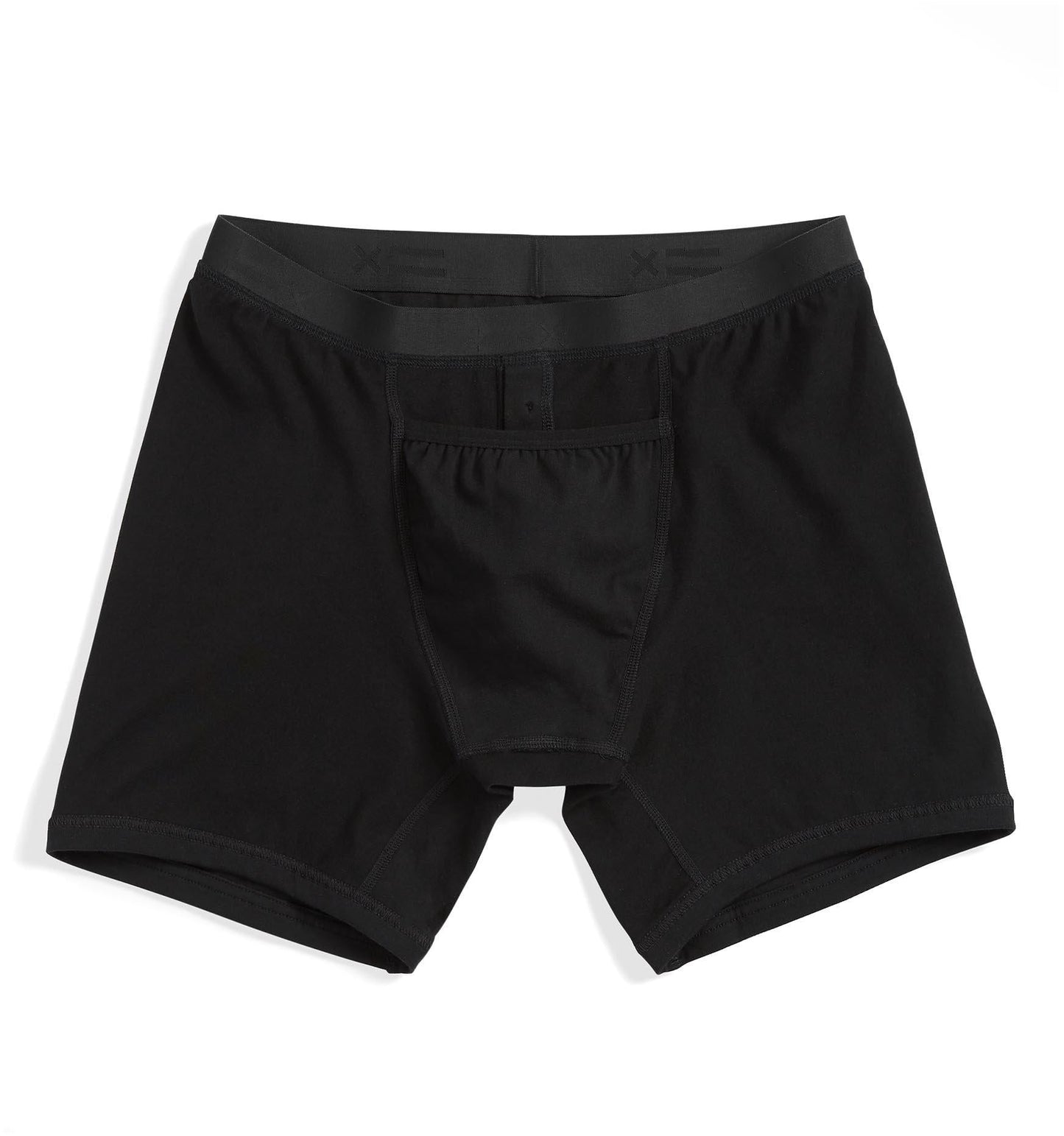 TomboyX 6" Fly Packing Boxer Briefs - X= Black
