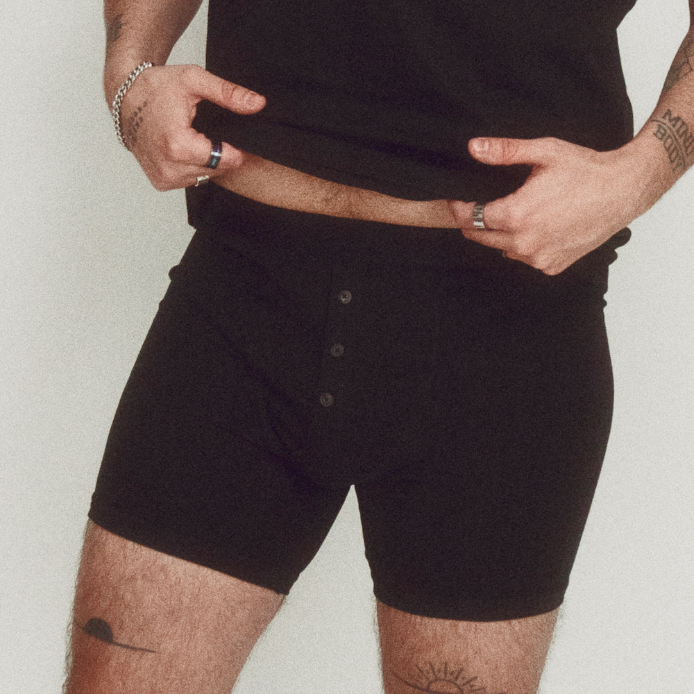 TomboyX 6" Fly Packing Boxer Briefs - X= Black