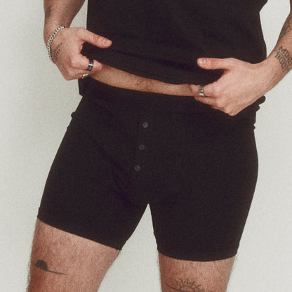 TomboyX 6" Fly Packing Boxer Briefs - X= Black