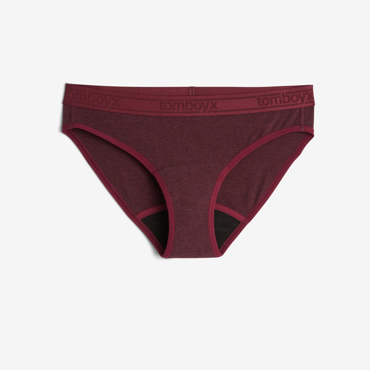 TomboyX First Line Period Bikini - Black Cherry Heather
