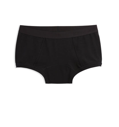 TomboyX First Line Period Boy Shorts - X= Black